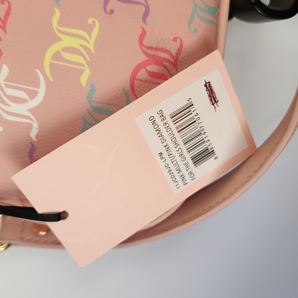 JUICY COUTURE Pink Multicolor Logo Women's Bag - Picture 3 of 7